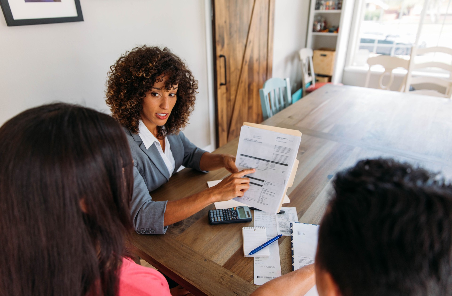 Married Couple Meeting with Financial Advisor